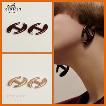 H ベージュ系 HERMES(エルメス) ピアス(レディース) - 海外通販