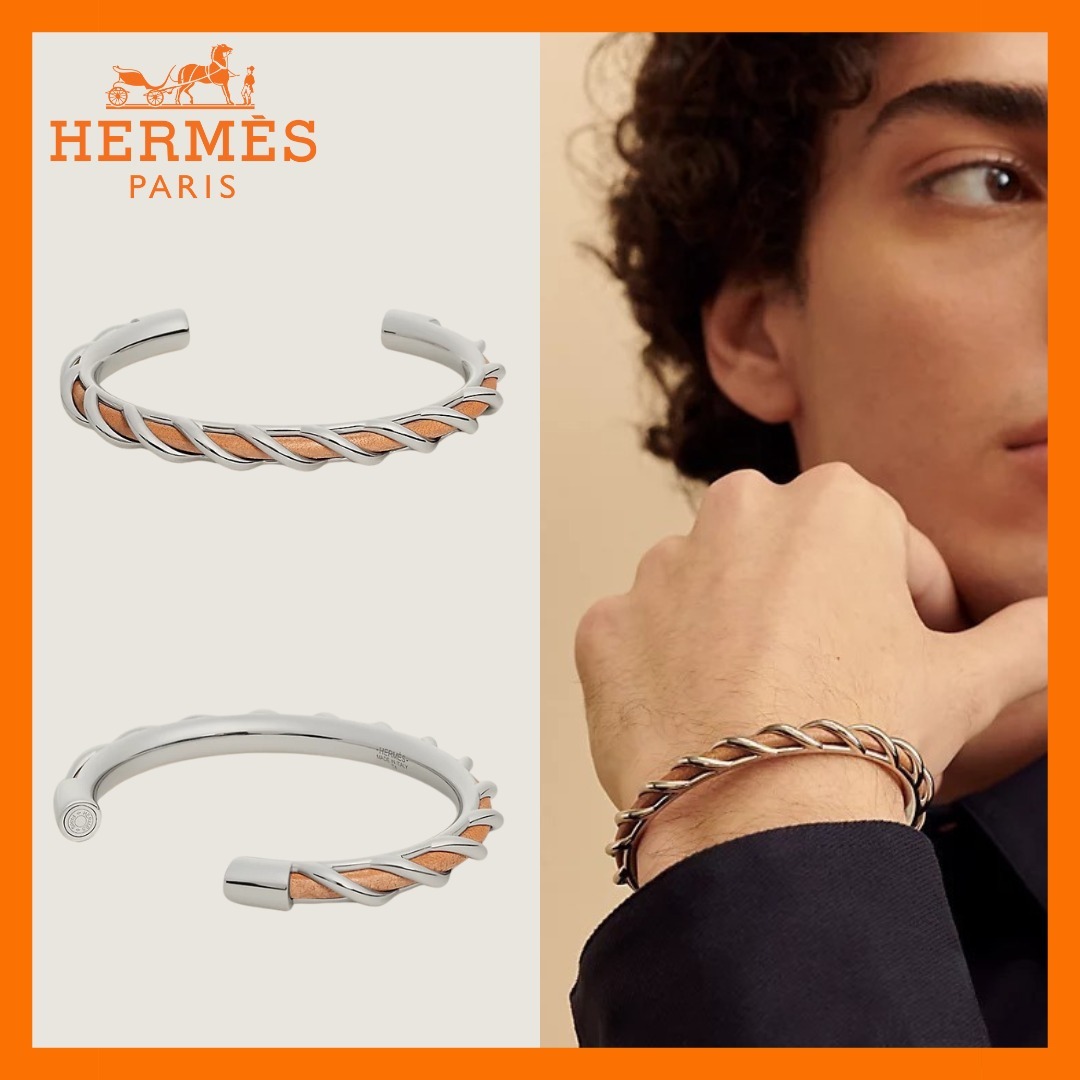 【お洒落なデザイン＊】HERMES ブレスレット Jonc Torsades
