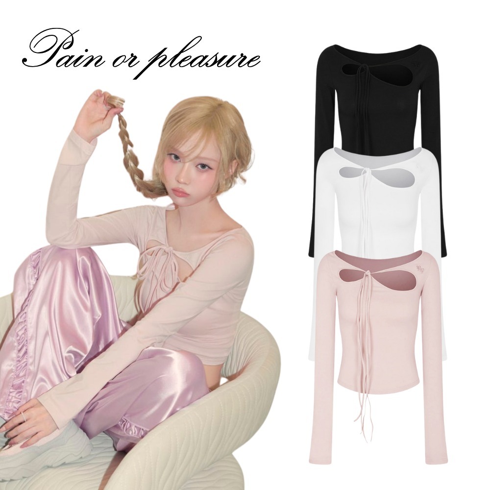 ★AESPA ウィンター着用★ PAIN OR PLEASURE ORCHID TOP 3colors