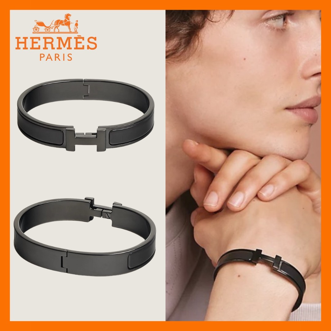 【シックでクール＊】HERMES ソーブラックブレスレット