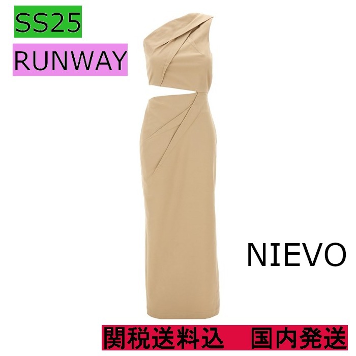 【Max Mara Sfilata】[二エーヴォ] ワンショルダー ドレス