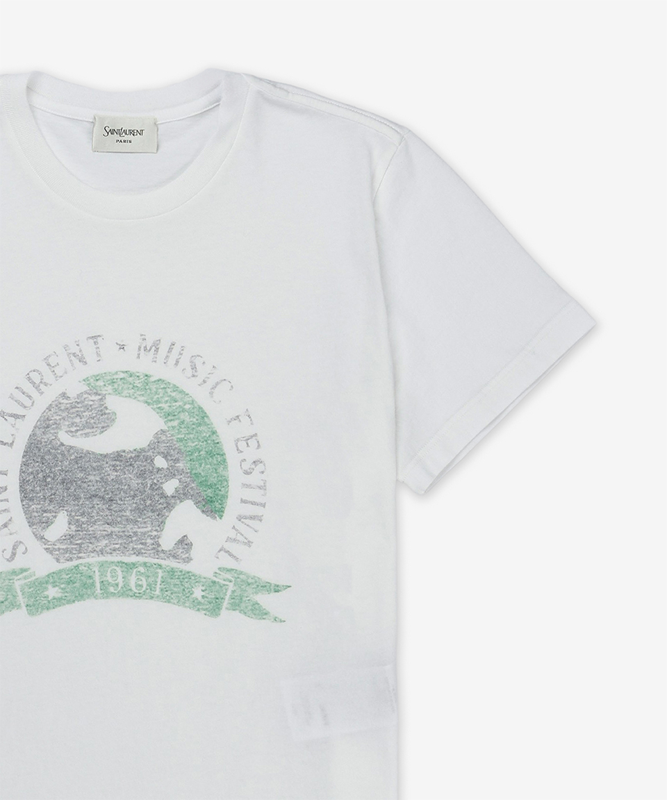 《SAINT LAURENT》 1961 ミュージックフェスティバルTシャツ