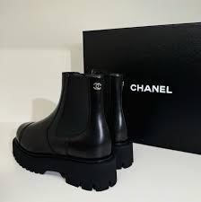 【CHANEL】ショートブーツ サイドゴア