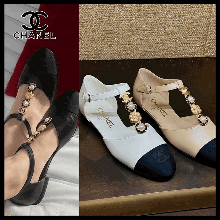 【華やかビジューがポイントに☆】CHANEL メリージェーン