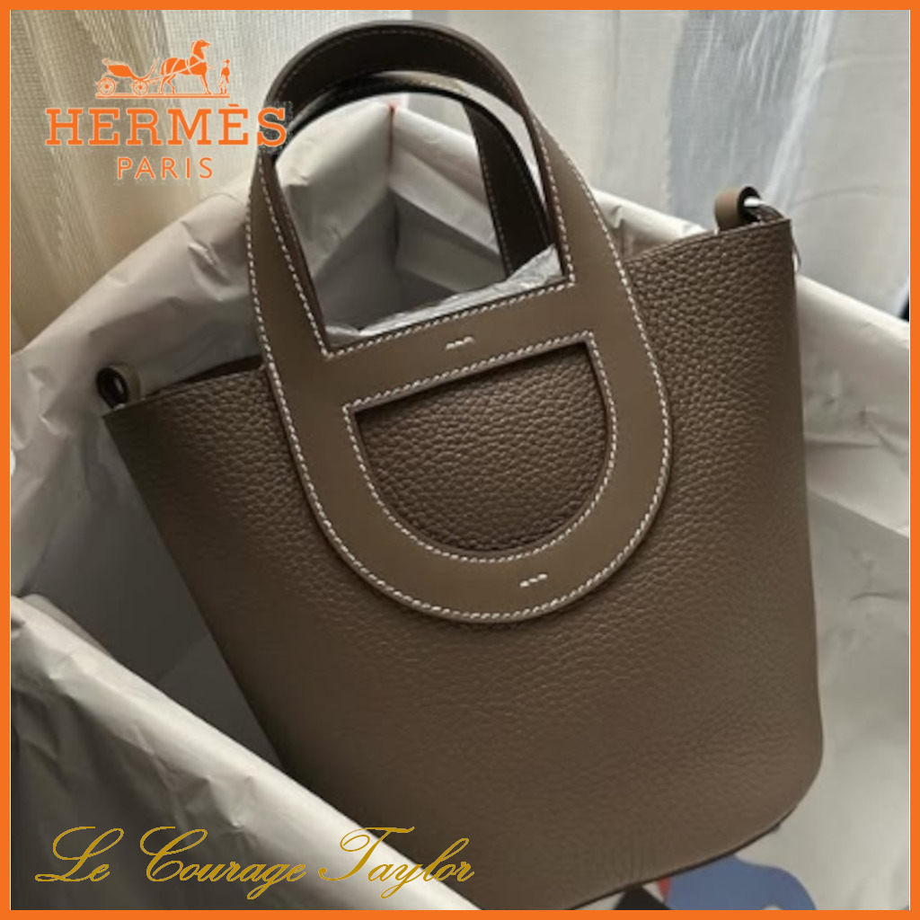 エトゥープ♪【HERMES】エルメスイン・ザ・ループ 18 バッグ