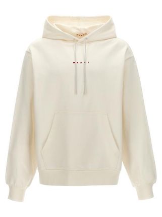 【関税込み】Marni ホワイト Dishevelled フーディ 現地価格セール ホワイト(白)系 MARNI(マルニ) パーカー