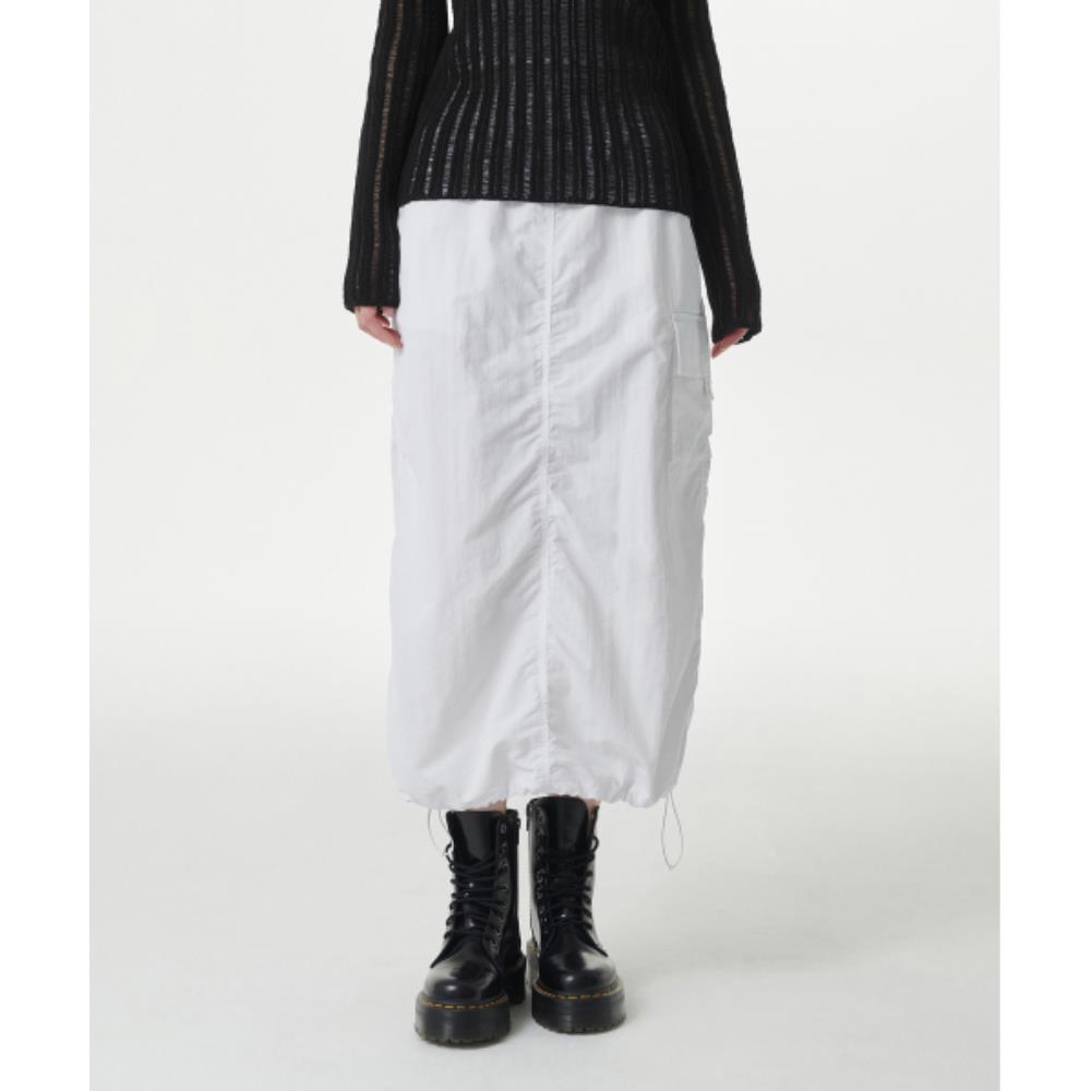スカート musinsastandardwoman Women's Nylon Parachute Skirt White MWD