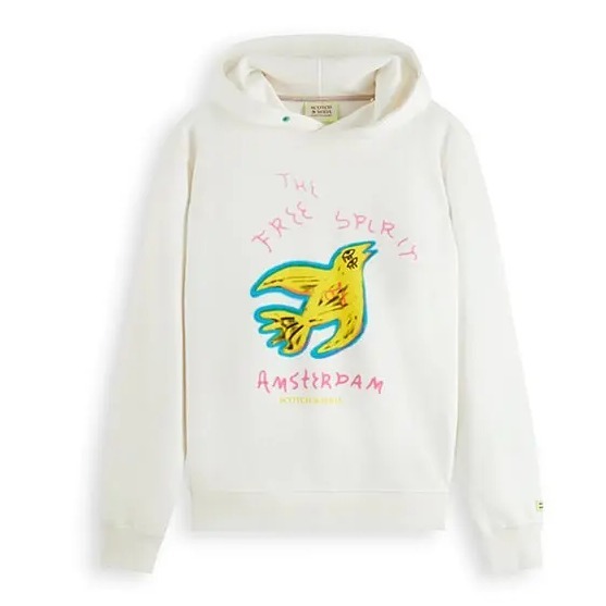 “Scotch & Soda” FreeSpritアートワークプリントフーディ