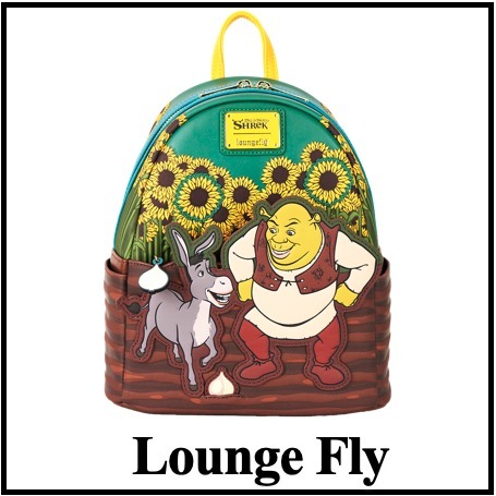 ☆Loungefly☆Shrek & Donkey Sunflower Field Mini Backpack