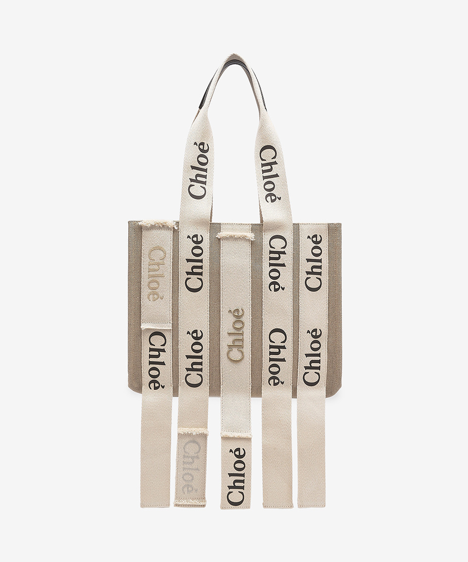 《CHLOE》 スモール マルチ ロゴ ストラップ トートバッグ