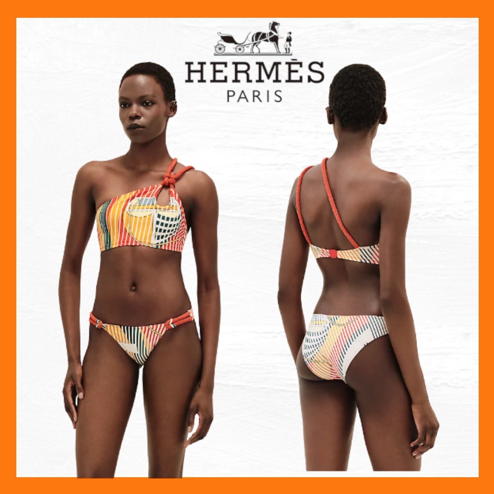 【上下違うサイズでもOK】HERMES Camelia ビキニ上下 ビキニ 《エロディ》 | Hermès - エルメス-公式サイト