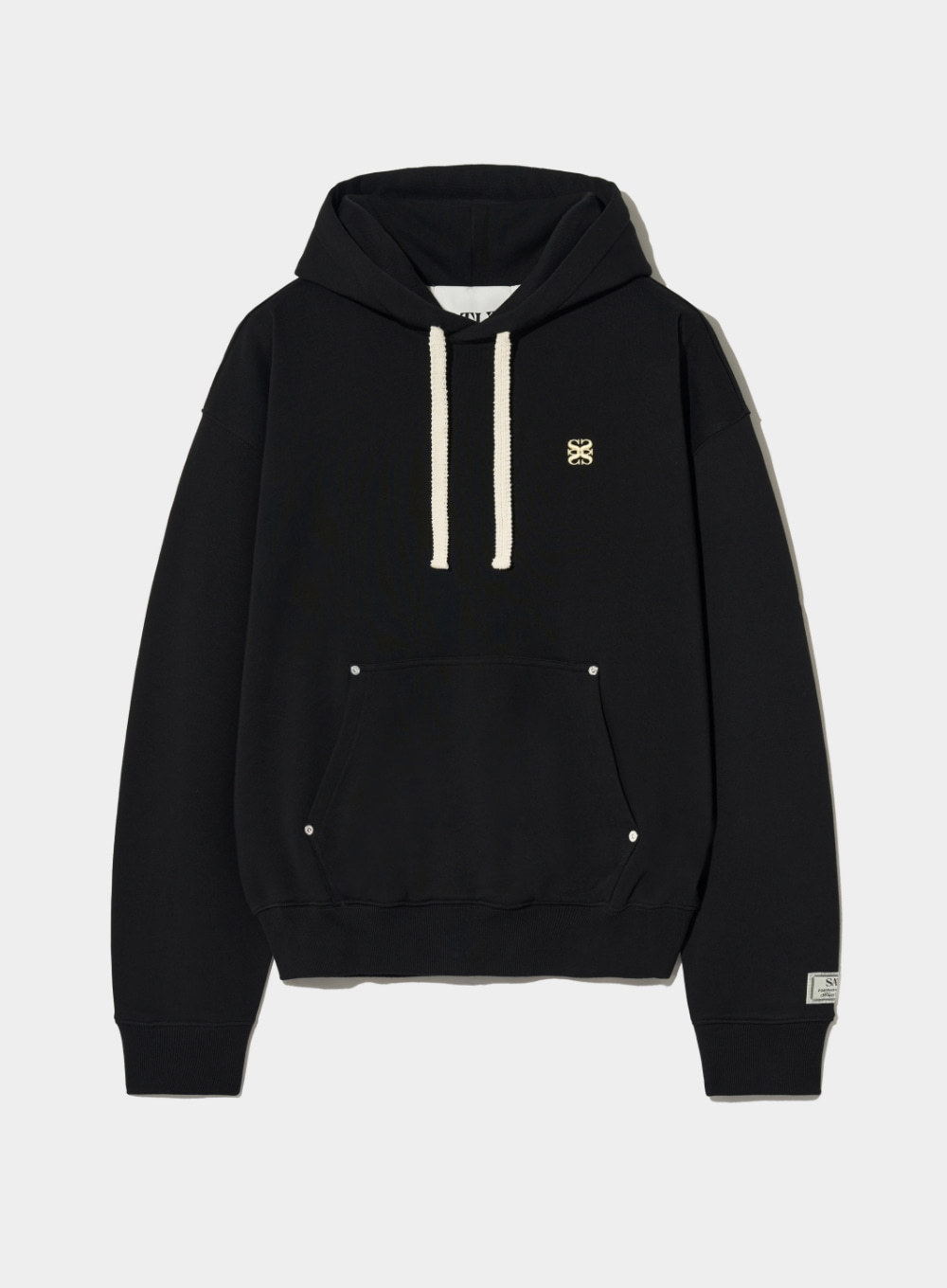 【SATUR】25SS/人気/男女兼用★Classic Small Logo Rivet Hoodie