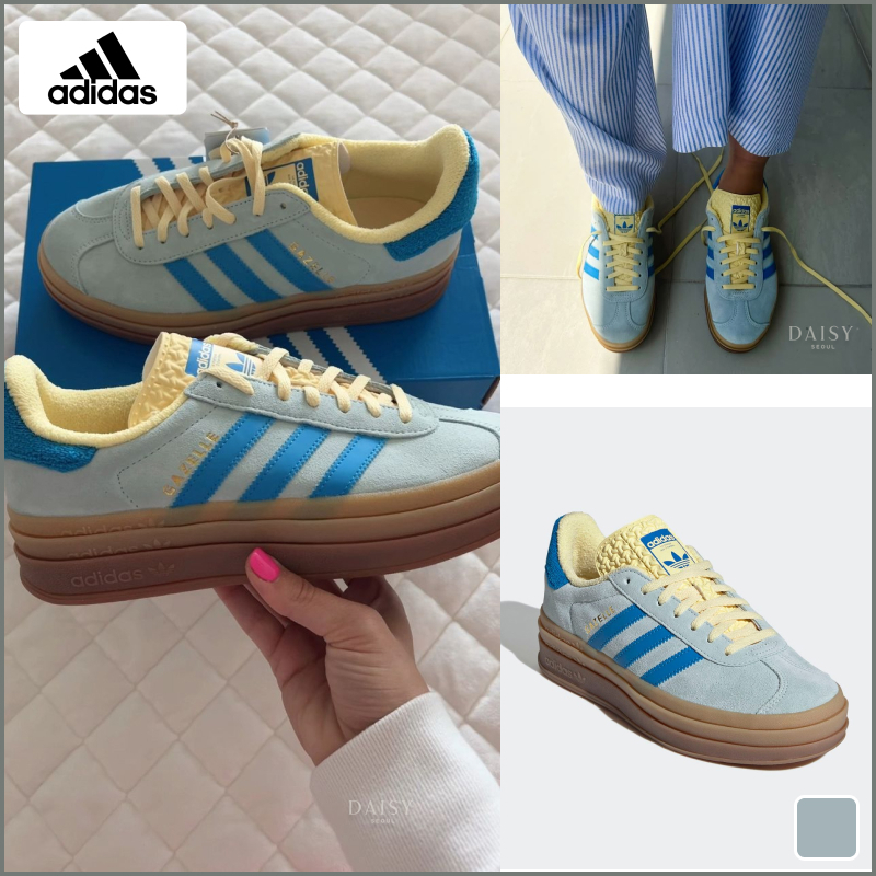 ★Adidas★ GAZELLE W BOLD BLUE YELLOW IE0430