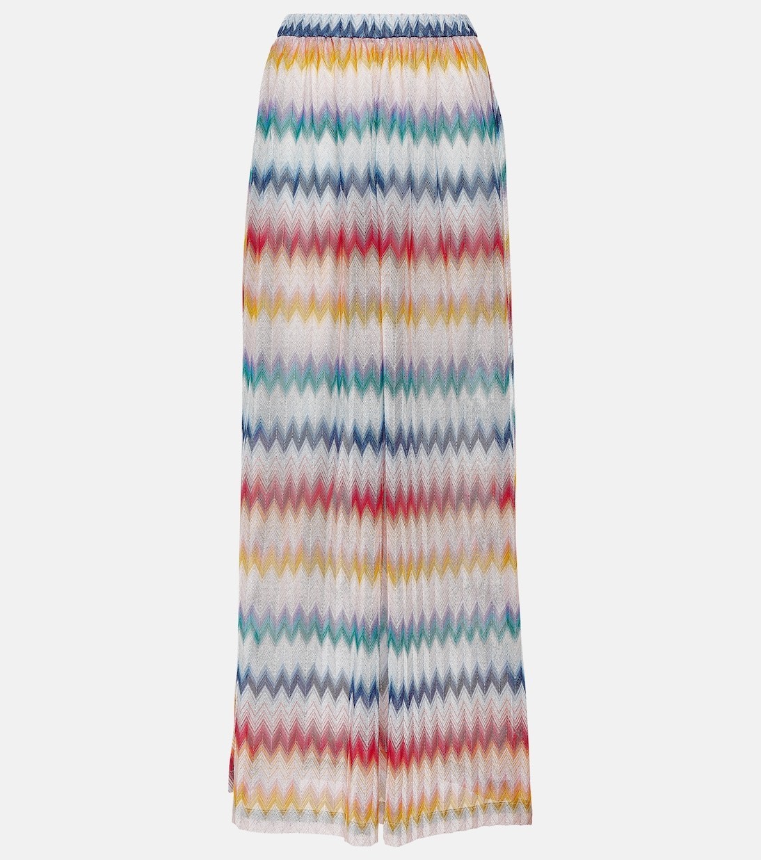【Missoni Mare】 Zig Zag high-riseワイドレッグパンツ
