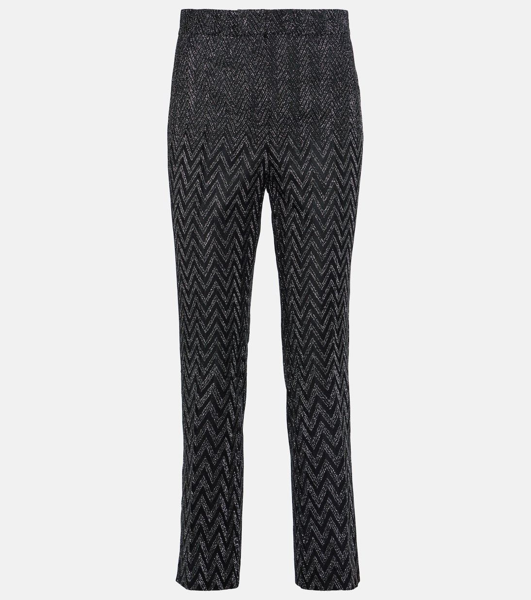 【Missoni】 Zig Zag high-rise croppedパンツ