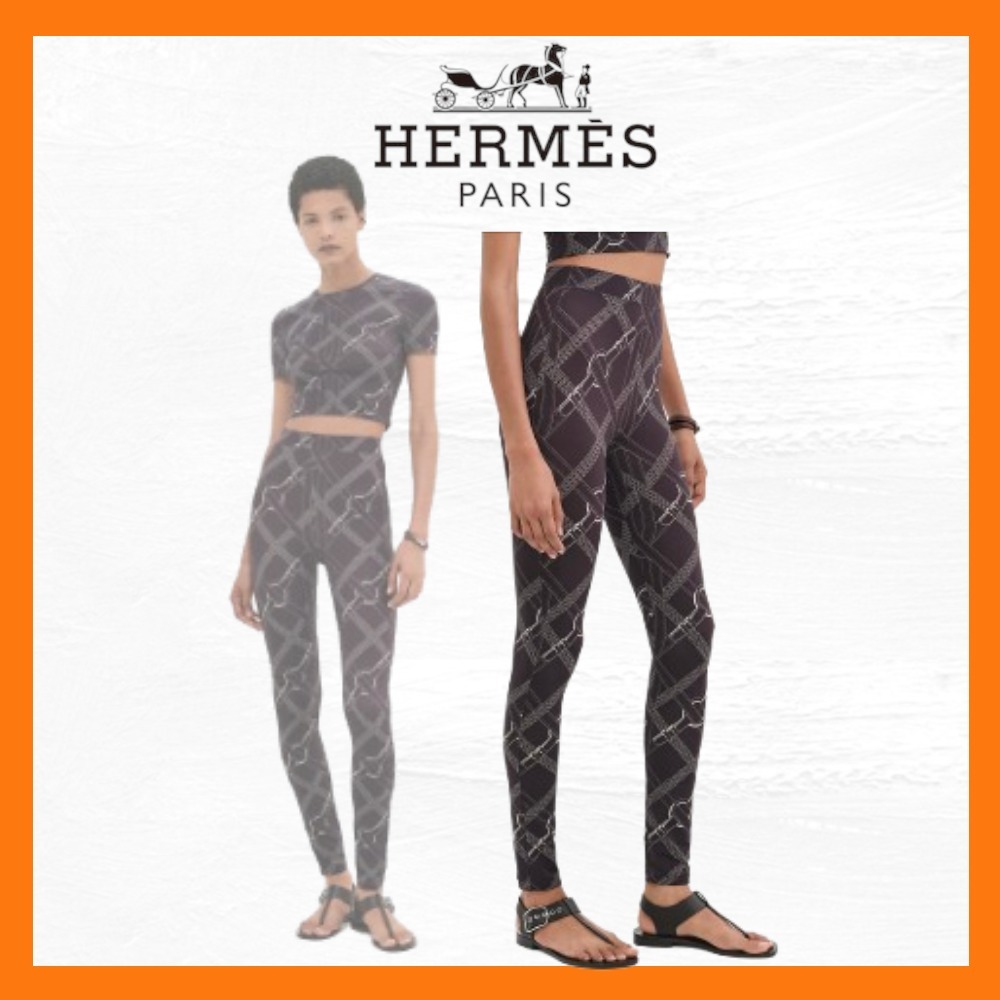 洗練シルエット HERMES Legging Coaching Remix レギンス