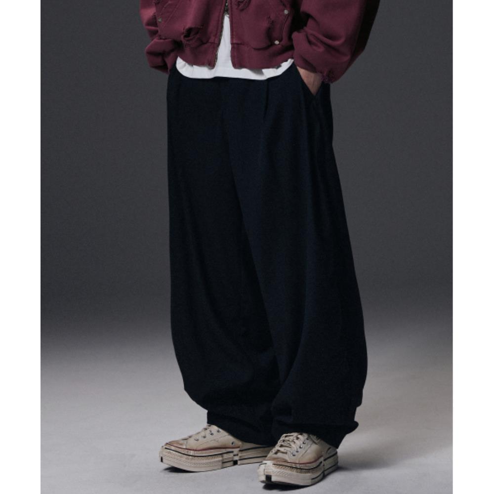 パンツ NOT4NERD TR 3 Tuck Balloon Pants Black PT091BK