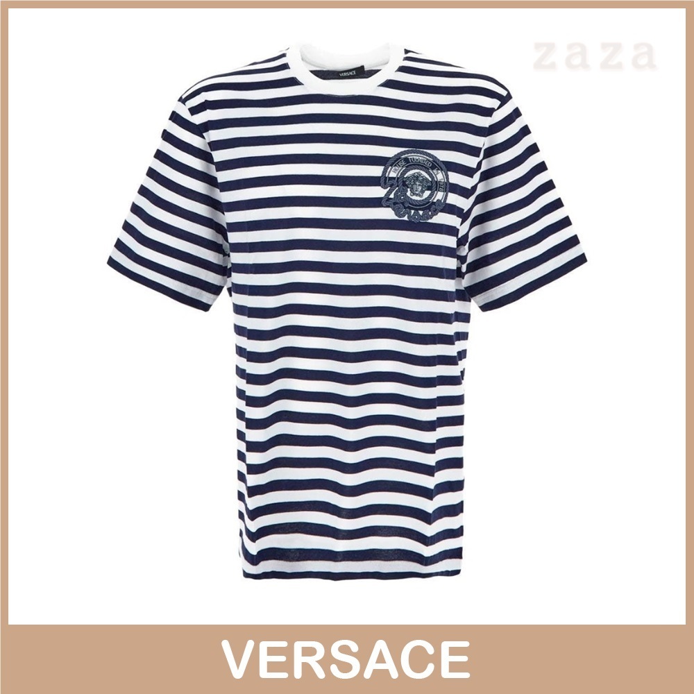 ★送料込み★Versace 10133021A09873 T-SHIRT STRIPED NAUTICAL