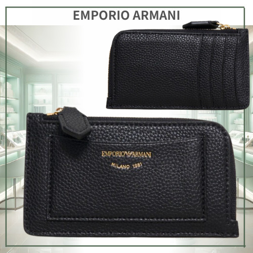 ■EMPORIO ARMANI■エンボスロゴ コンパクトウォレット