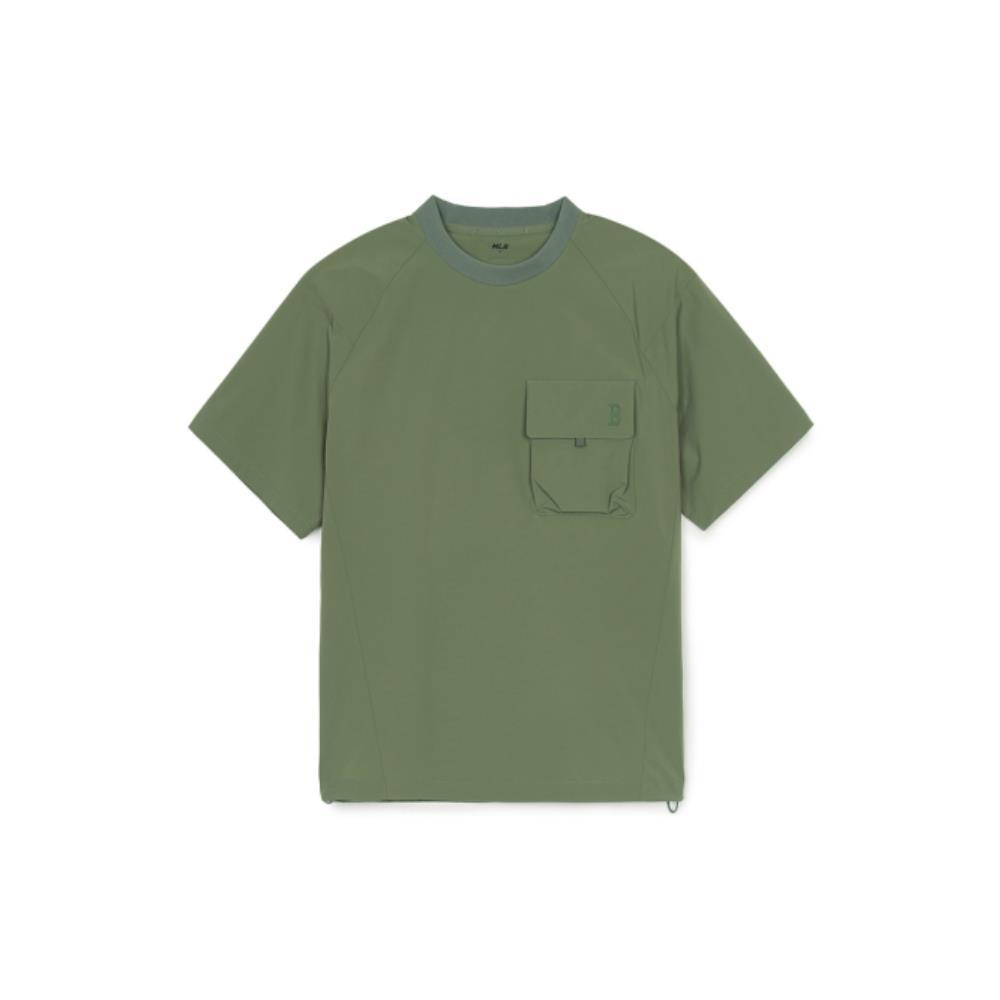 ☆MLB Korea☆ Basic Gofcore Pocket Woven Short Sleeve Man to