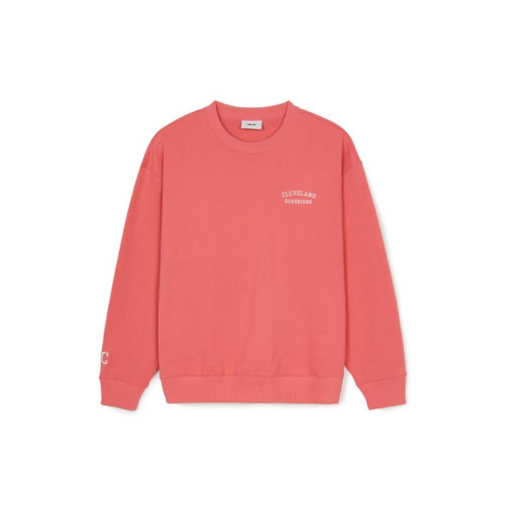 ☆MLB Korea☆ Basic Small Lettering Overfit Man to Man CLE P