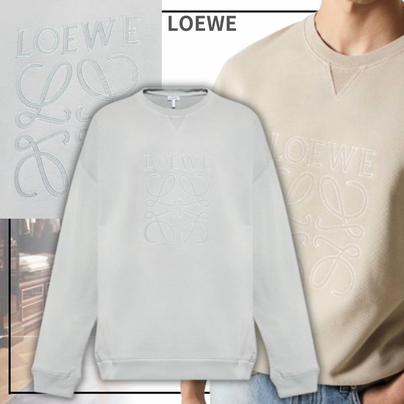 ■LOEWE■Anagram 刺繍コットンスウェットシャツ
