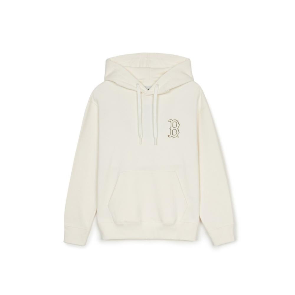 ☆MLB Korea☆ Basic Mega Logo Overfit Hoodie BOS Cream