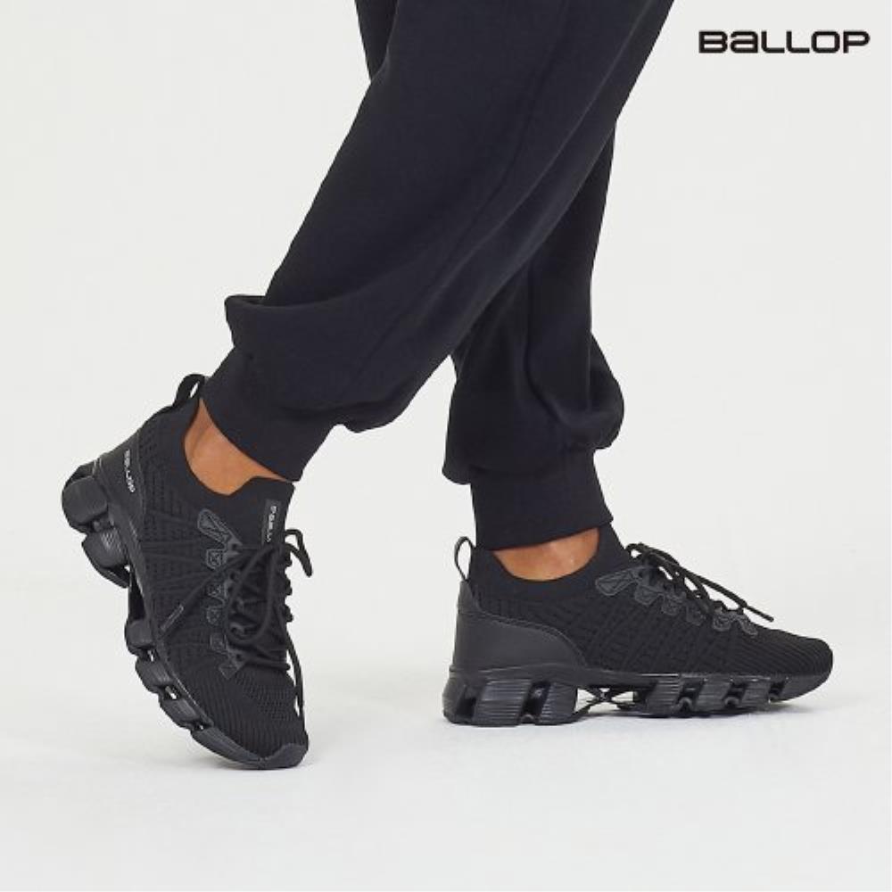 シューズ・サンダルその他 BALLOP Knit walking shoes light run black BA07010185BK