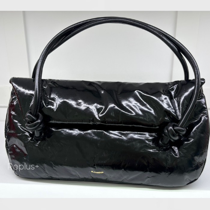 【Jil Sander】ハンドルバッグ ワンショルダー 黒 レザー ロゴ