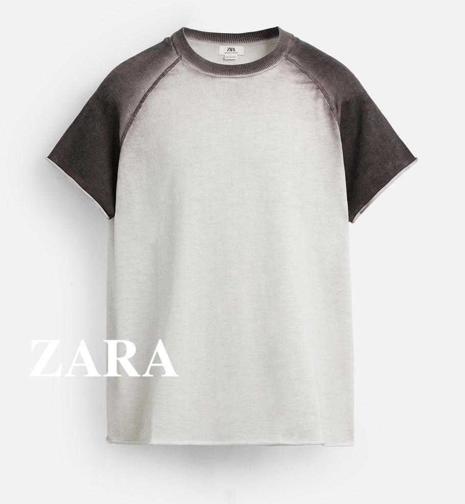 ★ドイツ発*ZARA*新作*SPRAY ラグランニットTシャツ★