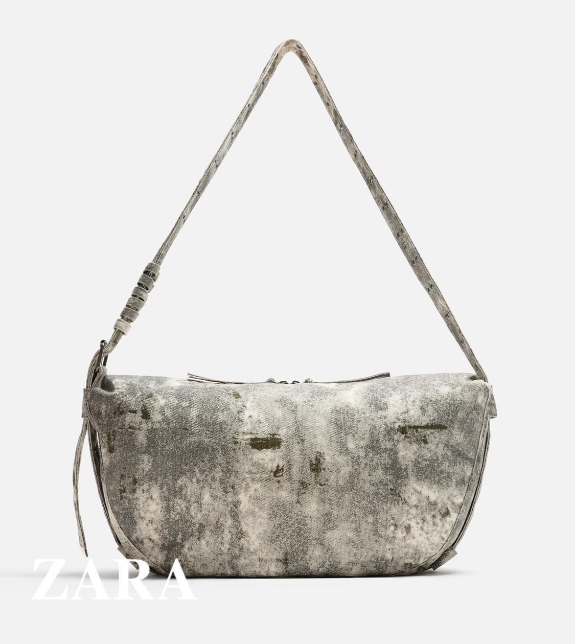 ★ドイツ発*ZARA*新作*ディストレスメッセンジャーバッグ/WB★
