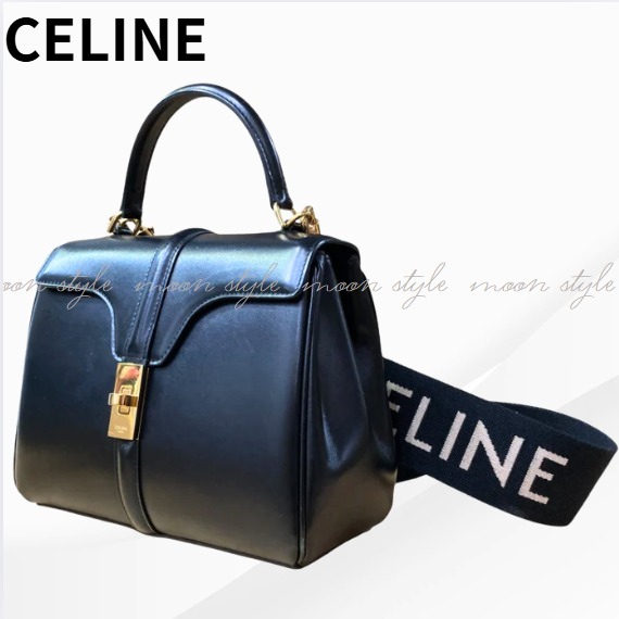 CELINE セリーヌ★レザー ティーン トリオンフ バッグ Bランク