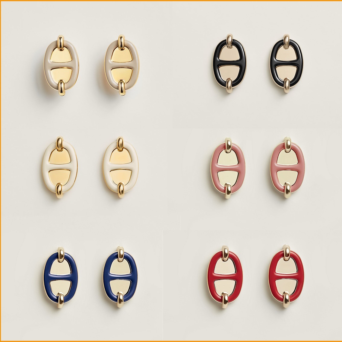 【HERMES】ブックルドレイユ Mini Maillon ミニ マイヨン ピアス