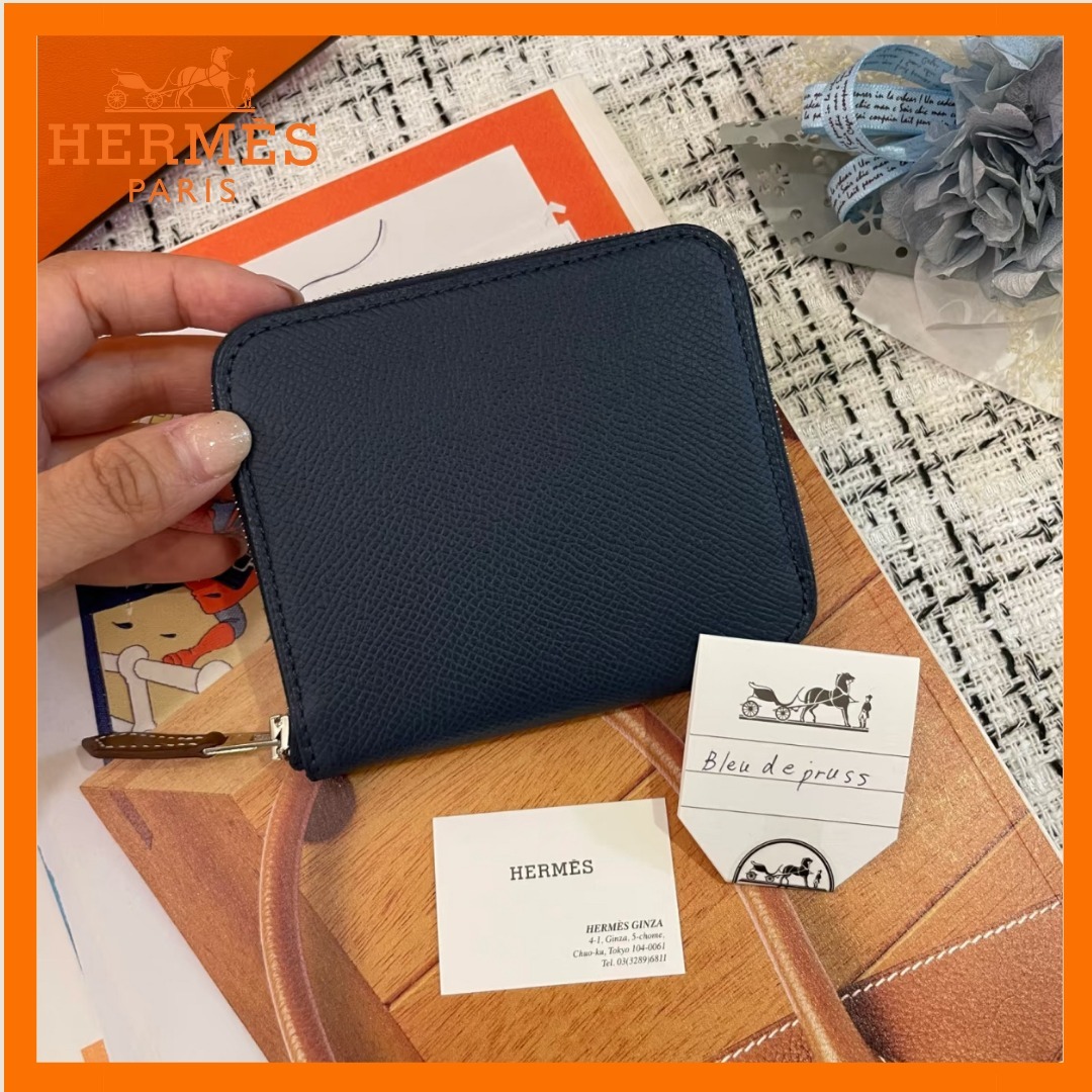 【大人気＊シンプル上品】HERMES ロウリス スリムウォレット