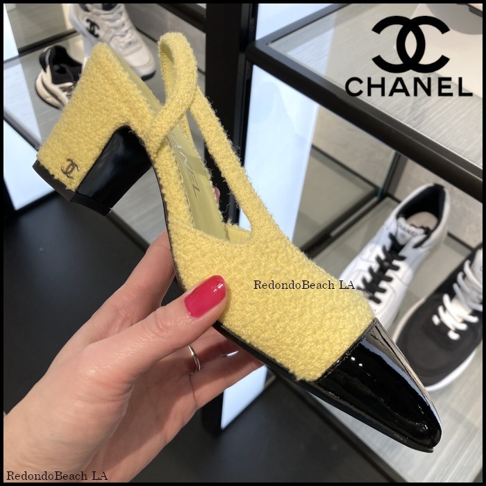 【イエローで差をつける】CHANEL★スリングバック★