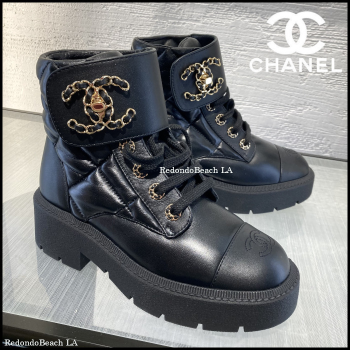 CHANEL《お洒落な足元に♪》シャネル ショート ブーツ (CHANEL