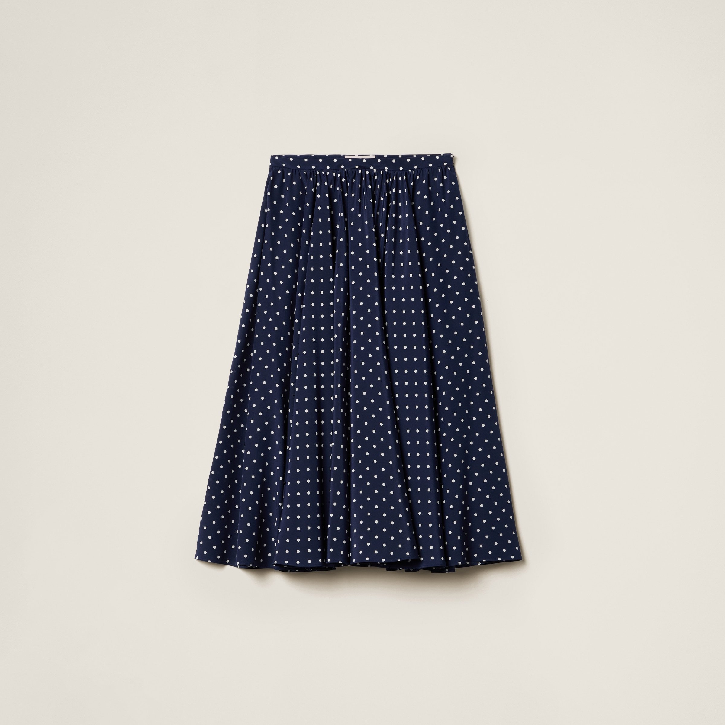 【日本入手困難】Long polka-dot crepe de chine skirt