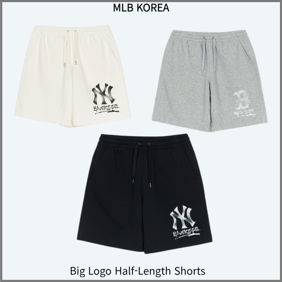 MLB■Big Logo Half-Length Shorts★送料込