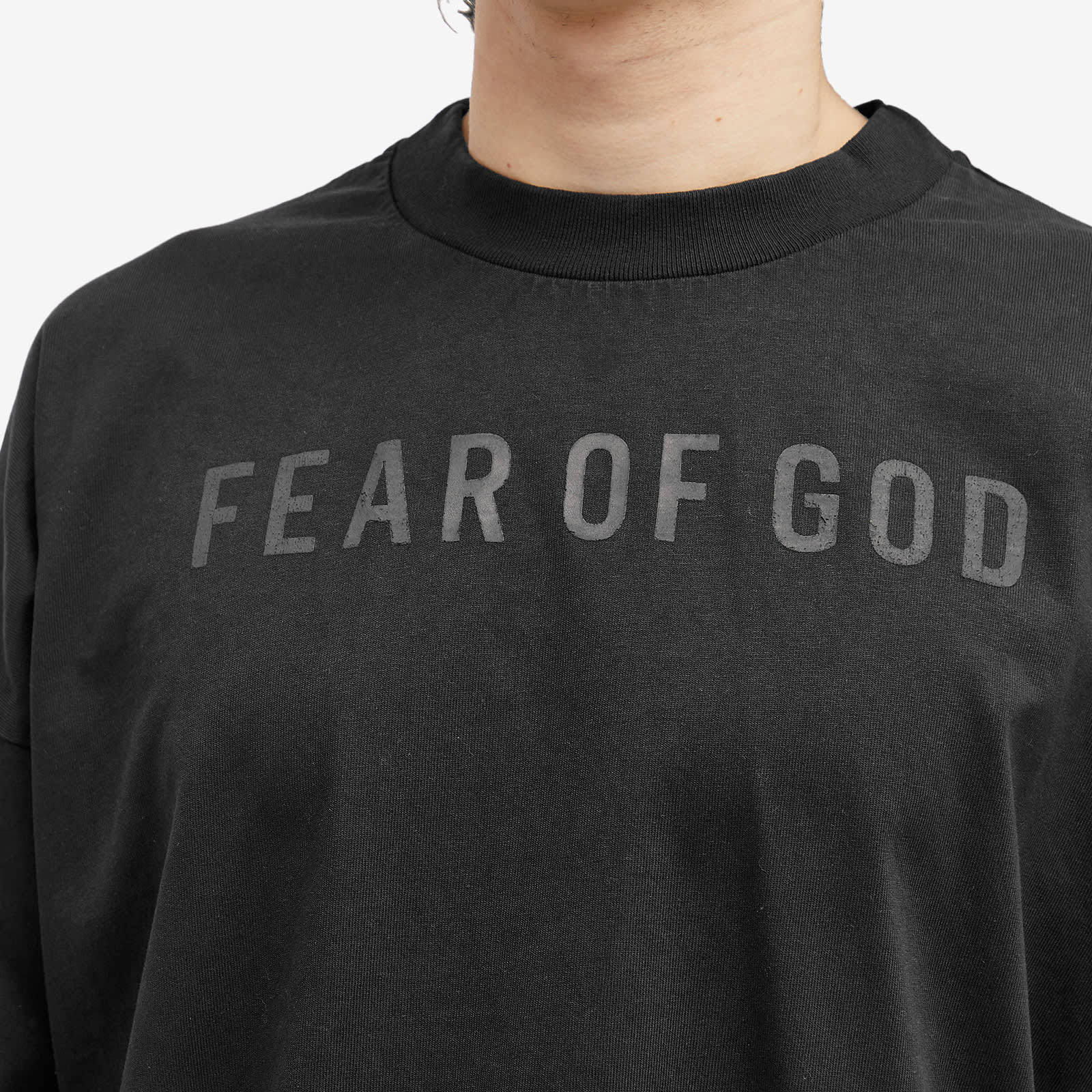 注目の的【FEAR OF GOD】Long Sleeve Thunderbird Logo T-Shirt Fear of God Thunderbird Long Sleeve Tee | Fear of God