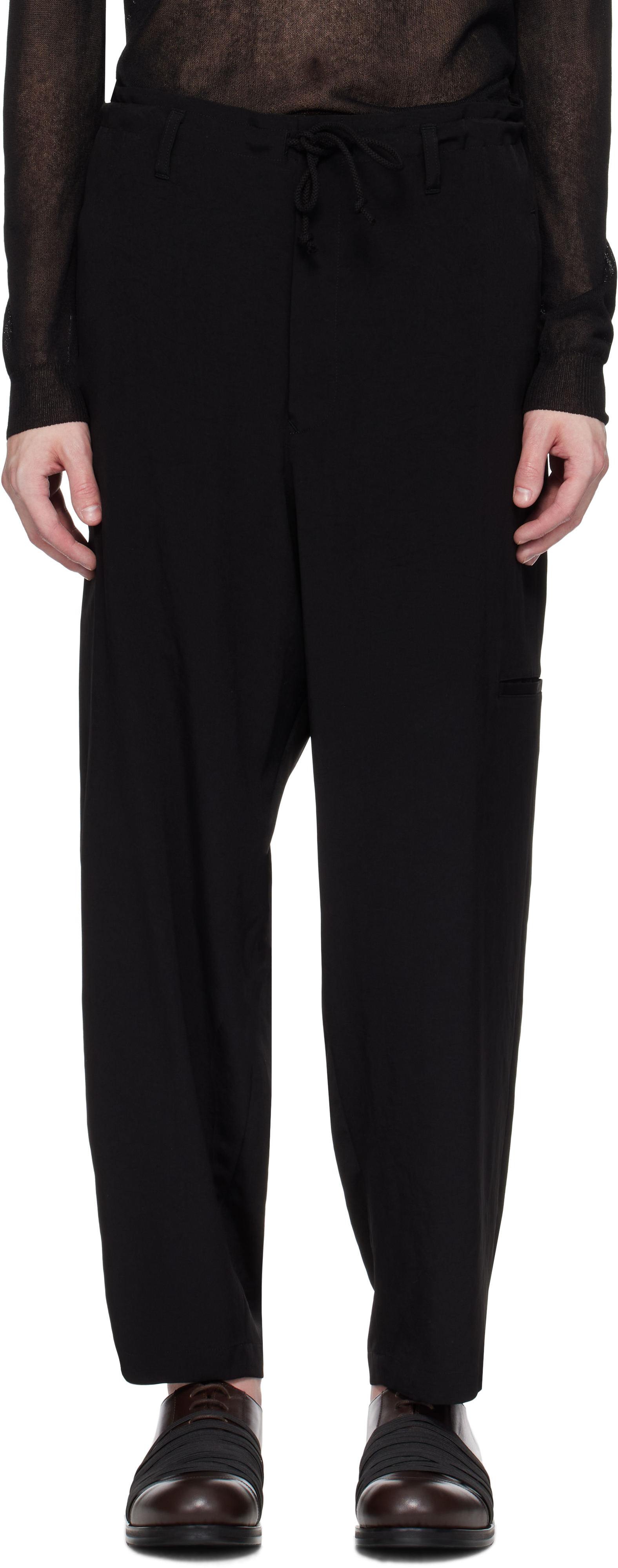 【関税込み】Y's For Men ブラック TA Tuxedo カーゴパンツ