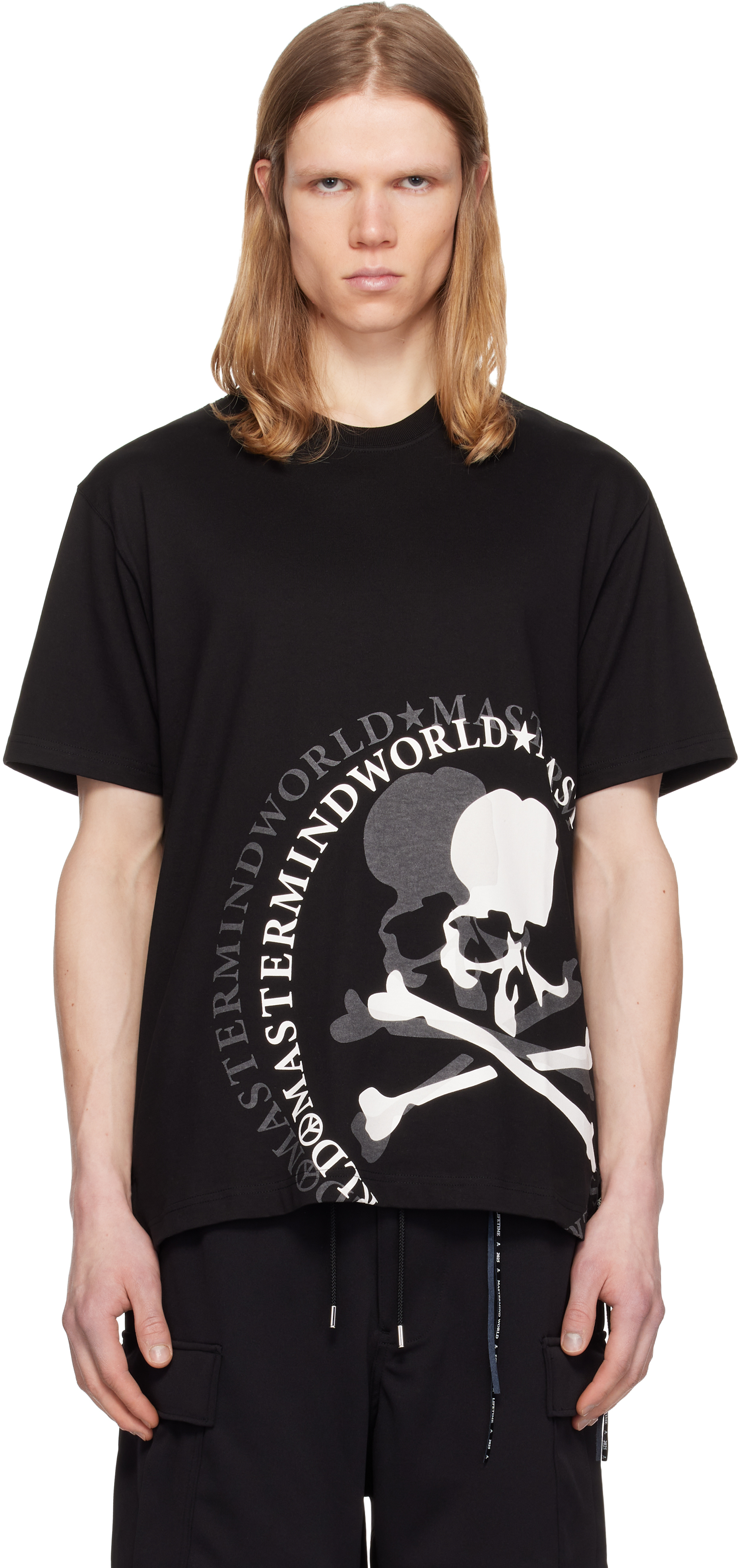 【関税込み】MASTERMIND WORLD ブラック MW Flash Tシャツ