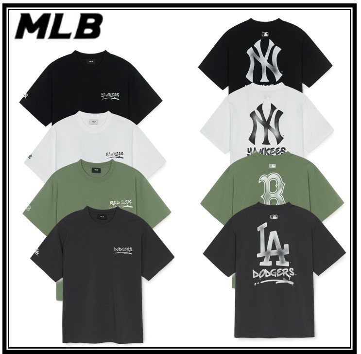 Tシャツ・カットソー [MLB] BASIC STREET LOGO SHORT T-SHIRT
