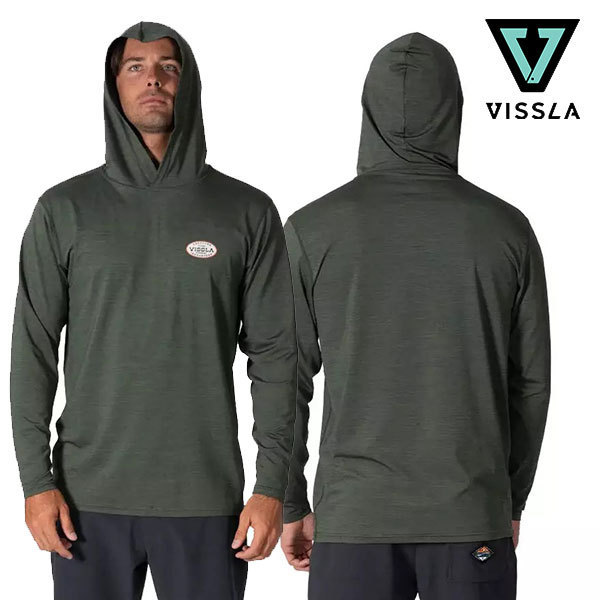 VISSLA☆TWISTED ECO HOODED LS LYCRA-MHT フーディ パーカー