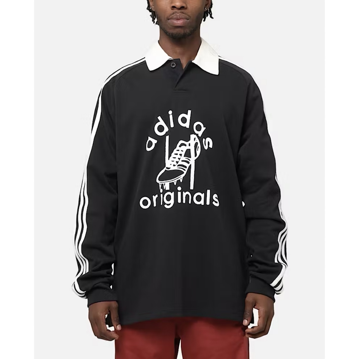 adidas アディダス Rugby Polo Shirt ラガーシャツ 関税送料無料