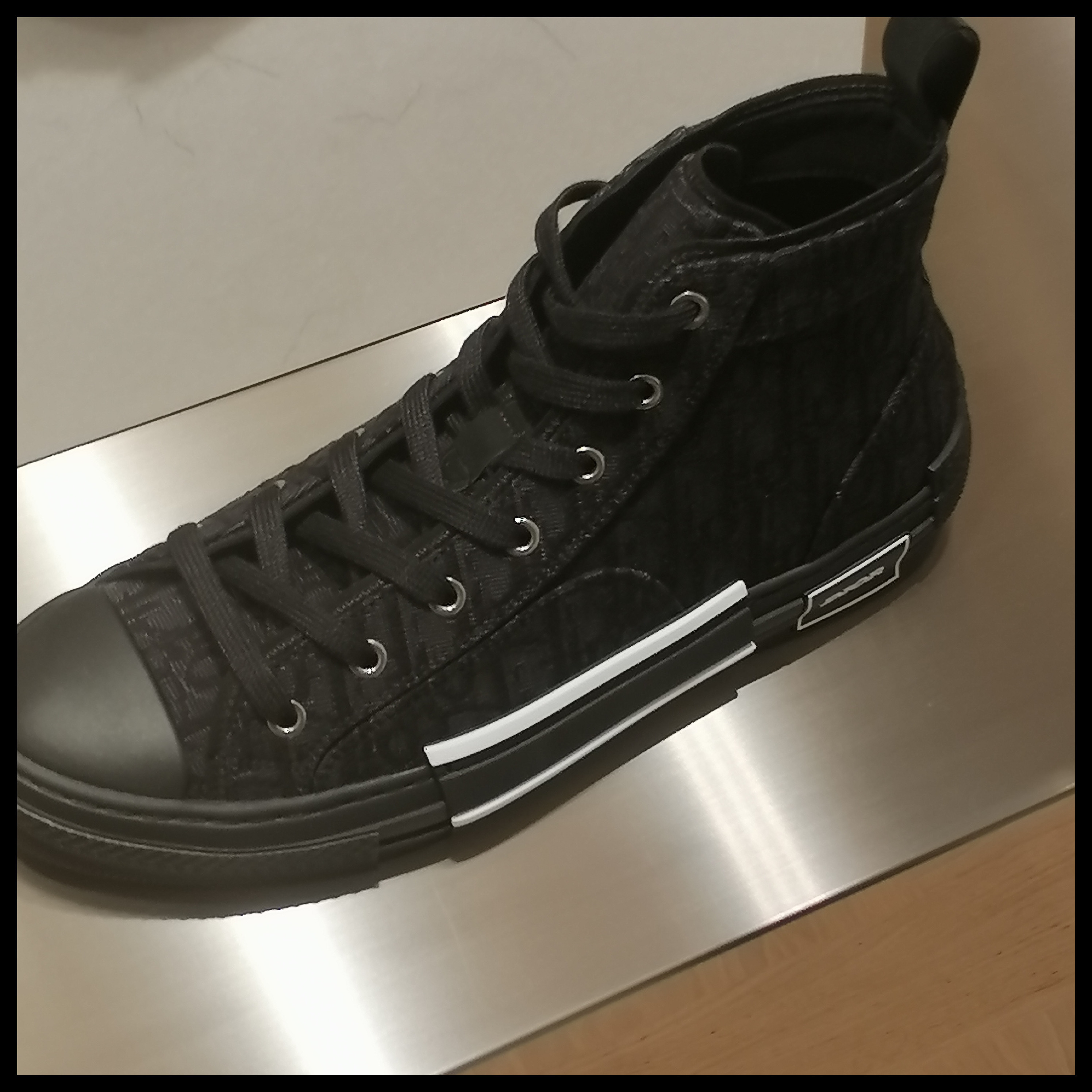 ◆DIOR◆B23リーグ ハイトップスニーカー オブリーク ジャカード