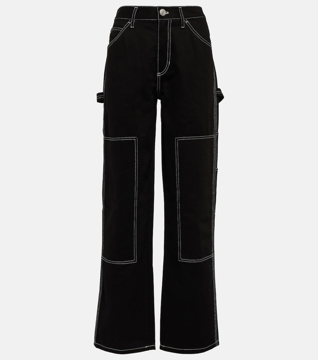 【Staud】 Painterローライズ straight-legジーンズ