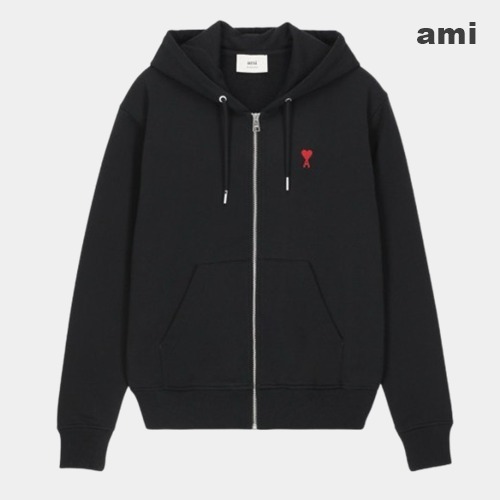 ☆AMI☆ハートロゴ ジップアップ フーディ 正規品 男女兼用