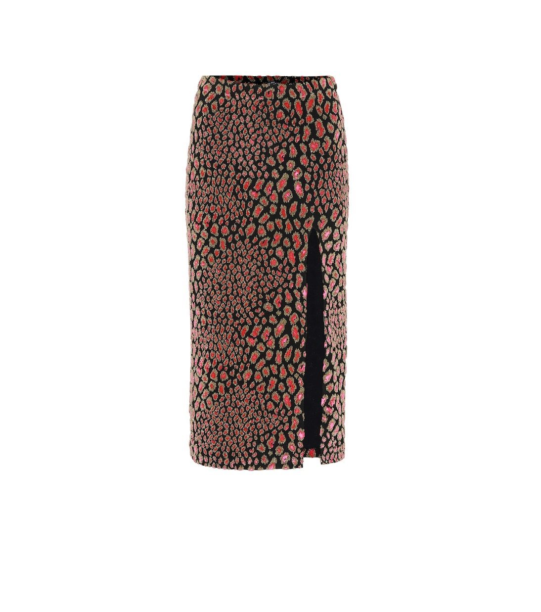 【Caroline Constas】 Leoベルベットミディスカート