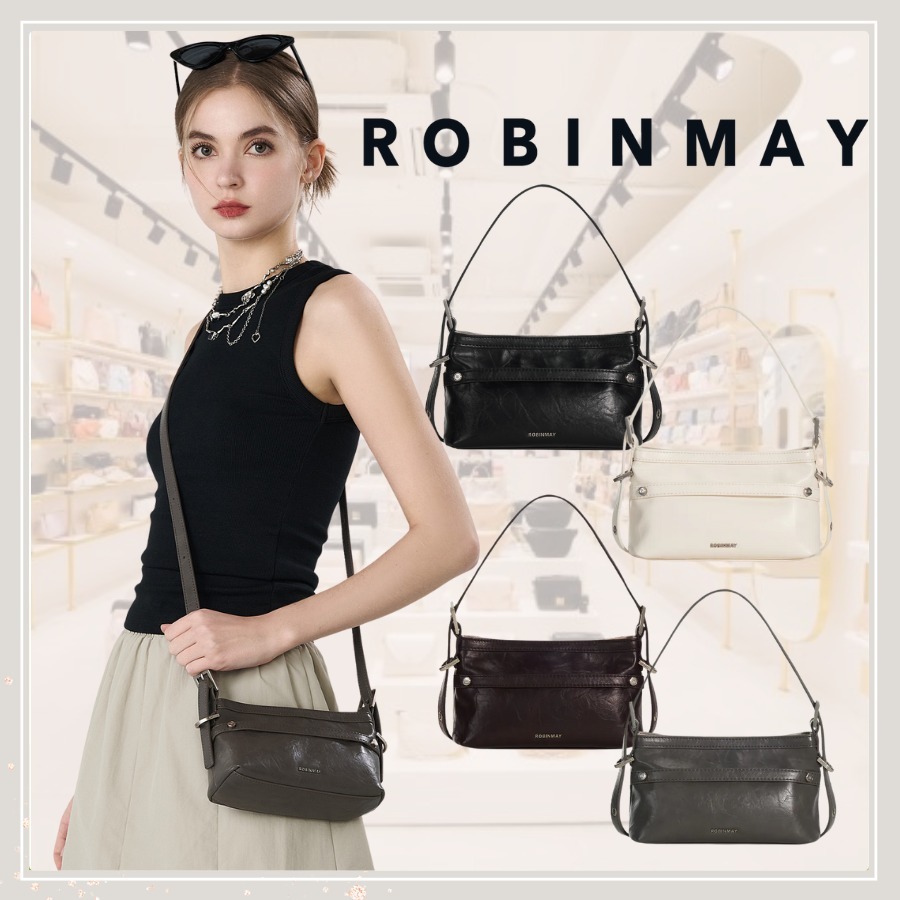 追跡有★ROBINMAY 2WAY ショルダーバッグ 谷色心願斜背包