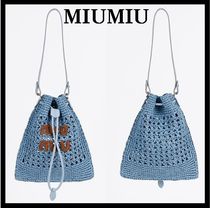 ★関税込★MIUMIU★カゴバック 巾着バッグ ミニバッグ★